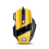 マウスIMICE X7 7D USB WIRED GAMING MOUSE 2400DPI光学コンピューターマウスPCラップトップ人間工学的マウスLEDグローライトゲームマウス