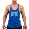 Marque Gilet Muscle Gym Vêtements Débardeur Mens Bodybuilding Fitn Sleevel Singlets Fi Sport Entraînement Homme Maillot y3WZ #