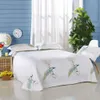 4st 2017 100% Cotton Soft Satin Bedding Set Silkeslen sängkläder King Queen Size Däcke Täck Set Bed Sheet Pillow Case Bed Linen