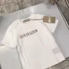 キッドTシャツキッズデザイナーTシャツの男の子の女の子半袖夏のレタープリントトップスTシャツストライプ付きユニセックス快適なカジュアルスポーツ