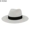 Large Size 60CM Summer Panama Hats For Women Men Wide Brim Beach Jazz Hat Cooling Ladies Sun Straw Hat 240319