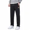 Pantalons en velours côtelé pour hommes Pantalons de survêtement Pantalons de jogging Lâches Poches décontractées Taille élastique Vêtements pour hommes Printemps Pantalon d'automne Streetwear U5j3 #