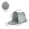 AWSNINGS BEACH TENT SUN SPELTER SOMMER FOLDABLA BORTABLE UV SKYDD CAMPING Tält Ultralight Singlelayer Beach Leisure Tält