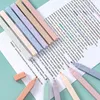 6st Pastell Highlighters Fluorescen Pen Highlighter Stationery Kawaii Kawaiii Supplies Marker Pennor Colored Markers Söta pennor 240320