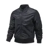 nuove giacche militari da uomo tinta unita bomber primavera autunno novità capispalla giacche da baseball da aviatore abbigliamento outdoor maschile a1jk #