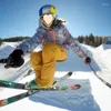 Jaquetas de esqui masculinas e femininas snowboard placa dupla ao ar livre à prova de vento tiras removíveis inverno engrossado calças de algodão quente