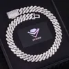 Yu Ying 19Mm Wide High Quality VVS Baguette Moissanite S Plated 14K Gold Sterling Sier Cuban Link Chain Bracelet&Necklace