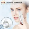 High Frequency Face Massager Microcurrent Neck Lifting Machine Skin Care Pon Therapy Cooling Shrink Pores Anti Wrinkle 240313