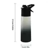 Garrafa bebendo da névoa das garrafas de água 650ml Leakproof e portátil da nebulização do sorvo com pulverizador