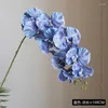 Fleurs décoratives plantes vertes artificielles bonsaï bleu clair rose papillon européen orchidée fausse fleur bégonia Malus Spectab