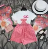 Moda nuovi set di abbigliamento estivi Designer Brand cotone maniche corte vestiti abiti top pantaloni bambino bambino ragazzo abbigliamento bambini bambini ragazza abiti