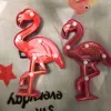 Machines Pink Flamingo Cake Topper Balloon Cake Flags Birthday Kids Favors Cake Decoration Cupcake Topper Tableware Wedding Dessert Decor