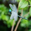 Décorations de jardin, Simulation de libellule, répulsif de moustiques, modèle d'insecte, ornements suspendus, animaux d'extérieur réalistes G5U9