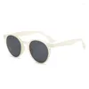 Güneş gözlüğü XJIEE Klasik Moda Yuvarlak Kadınlar için Basit Modaya Mat Mat Erkekler Gözlük Çerçeve Açık Sürüş Gölgeleri Aksesuar UV400
