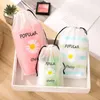 Storage Bags 3pcs Large Portable Shoe Organizer Travel Bag Waterproof Transparent Plastic Drawstring Eco Cosmetic 30x20cm