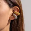 Rückseiten Ohrringe Design Retro Gewinde C-förmige Clip für Frauen Metall Stil ausgehöhlt kreisförmige Ohrschnalle Modeschmuck Zubehör