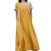 Casual Dresses Women Long Dress Elegant A-line Midi With Pleated Swing Design Soft Breathable Fabric Flattering Round For Women's