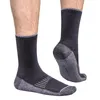 Sports Socks YUEDGE Mens Moisture Wick Trekking Hiking Cotton Cushioned Work Boot Crew For Men Size 37-46 EU