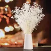 Natural White Decorative Dried Flowers Bouquet Baby Breath Preserved Gypsophila Boho Home Vase Wedding Living Room Decor 240325