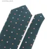 Boyun bağları boyun bağları erkekler için koyu yeşil bağlar kadınlar takım elbise şeritli boyun kravat IC çiçek kravatları jcquard düğün boyun kravat hediyeleri y240325