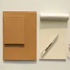 Notebook de papel Kraft em branco Pocketbook First Draft Book Sketchbook Supplies para escrever desenho (tamanho S)