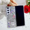 Modedesigner Telefonfodral för Samsungs Galaxy Z Flip 5 4 3 5G Z Fold 5 Z Fold3 Fold4 Diamond Rhinestone Luxury Socktproof Protective Cover