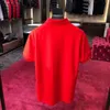 designerskie koszule polo Men koszula moda letnia litera haft graficzna tee męskie bluza z kołnierzem polo z krótkim rękawem