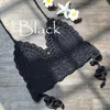 Camisoles Tanks Mode Handgemaakte Gebreide Bikini Beachwear BH Verpakt Borst Gehaakt Zomerstrand Casual Sexy Badmode Effen Kleur