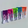 Women Socks 5pcs/lot College Style Street Harajuku Wind Personality Bright Color Paint Graffiti For Men And