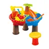 Sand Water Table Outdoor Garden Sandbox Set Play Table Kids Summer Beach Toy Beach Play Sand Water Game Play Interactive Toy 240321
