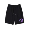 Genshin Impact Keli Keqing Paimeng Cartoon Calças Curtas Casuais para Homens e Mulheres Verão Novos Shorts Esportivos Soltos