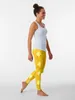 Active Pants Yellow Canary Leggings Sportswear For Gym Sports Female Fitness Womans Womens