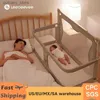 Bebek Cribs eoeevee Crib Korkusu Basit ve Hafif Oluşturma Kolay Kurulumu Kolay Yatak Korkusu Güvenlik Korkusu Çit Crib L240320