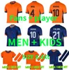 24 25 Euro Cup Nederländerna Memphis Soccer Jersey European Cup Holland Club Jong Virgil Bergvijn 2024 Klaassen Blind de Ligt Men Kids Kit Football Shirt Player Version version