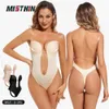 MISTHIN Full Bodysuit Low Back Waist Trainer Thongs Slimmer Body Shapewear Underwear Girdle Corset Plus Size Wedding Dress 240314