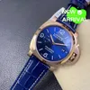 Paneraiss deisgn 운동 시계 시계 시계 시계 PAM1112 사파이어 거울 스위스 자동 이동 크기 44mm 수입 카우 히드 스트랩