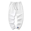 2023 Men's Casual Pants White Sweatpants Spring Summer Cott Joggers Harem female Pants Streetwear Solid Color Loose Trousers S3ZI#