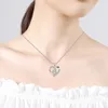 Pendentif Colliers Amour Maman Romantique Fête des Mères Cadeau Strass Coeur Collier Femme Pour Maman Grand-Mère Petite Amie Femme Son