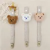 Vestuário de cachorro 1 PC Cute Bear Chupeta Clip Chain Bebês Acessórios Manequim Titular Chupeta Plástico Strap Mamilo