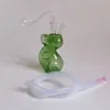 Konfigurowalne logo mini szkła palenia rura wodna szklana modelowanie zwierząt zamrażanie chłodzących chłodzenie bąbelek