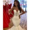 Vestidos de novia Mermaid sexy con cuentas vintage vintage beathear size playa bohemian bohemian bohemian gown capilla tren abierto