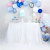 Jupe de Table en Tulle 2.7M, décoration de mariage, réception-cadeau pour bébé, Textile de maison, fournitures Tutu pour fête d'anniversaire