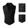 Colete gótico Calças Combinati, Halen Masculino Terno Colete Calças, Steampunk Victorian Stage Pantal Performance Style Colete h8A3 #