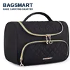 Bagsmart Travel Makeup Work Organizer Eque Duża otwarta torebka dla kobiet torebka kosmetyczna na przybory toaletowe szczotki 240313