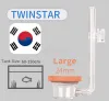 Utrustning CO2 diffusor för akvariumbubbelgenerator Twinstar -stil Atomizer Akrylfiskeutrustning Tank Växt Tillbehörssystem Mini