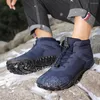 Zapatos para caminar Botas de invierno cálidas Cómodas impermeables Senderismo al aire libre A prueba de viento para actividades en otoño y