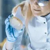 Placas de ágar preparadas placas de petri com projetos de experimentos científicos suprimentos de laboratório