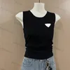 Damen-Cropped-Tops, Designer-T-Shirts, bestickt, sexy Sommer-Strickwesten, Pullover, Tank-Tops