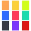 Filtreler 9 adet Film Video Fotoğraf Aşaması (Çok Renkli) Renk Düzeltme Kapatma Film Işık Jel Filtresi2403