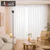 Curtains Hall Tulle Sheer Curtains for Living Room Bedroom White Voile Curtains for Kitchen Window Gauze Readymade Yarn Cortinas Wedding